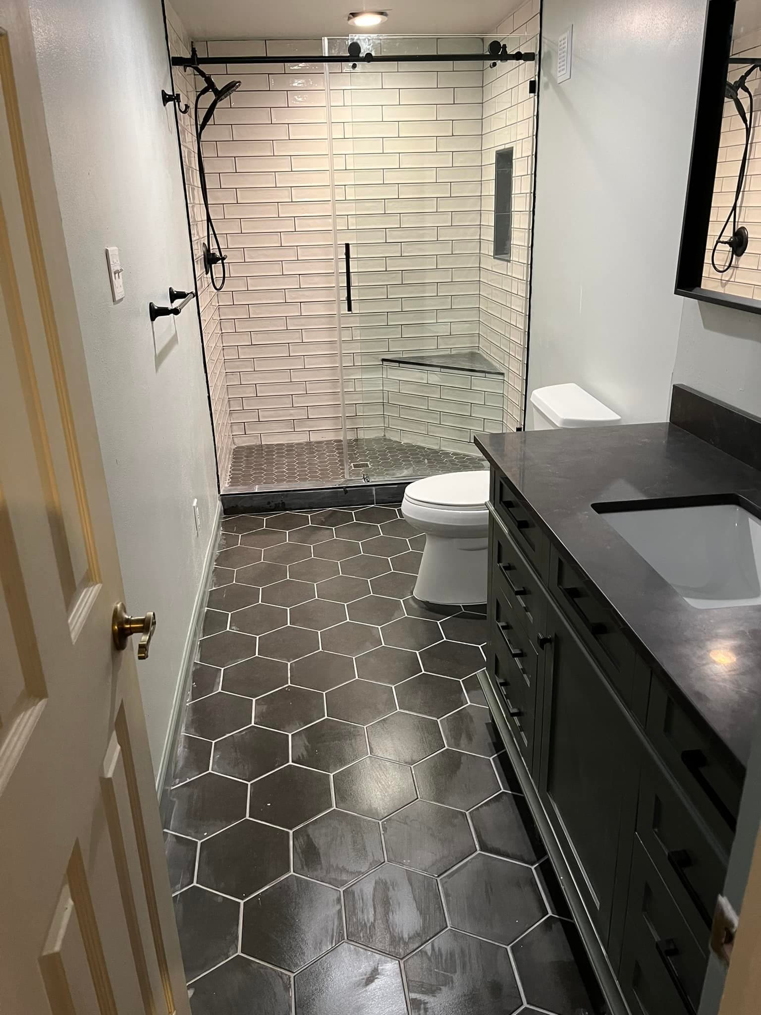 Modern bathroom renovation