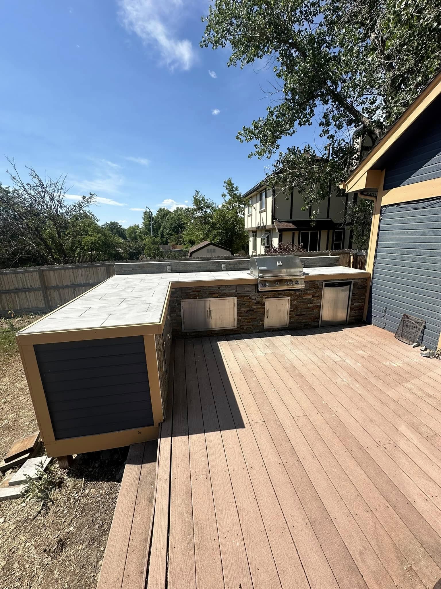 Custom deck installation