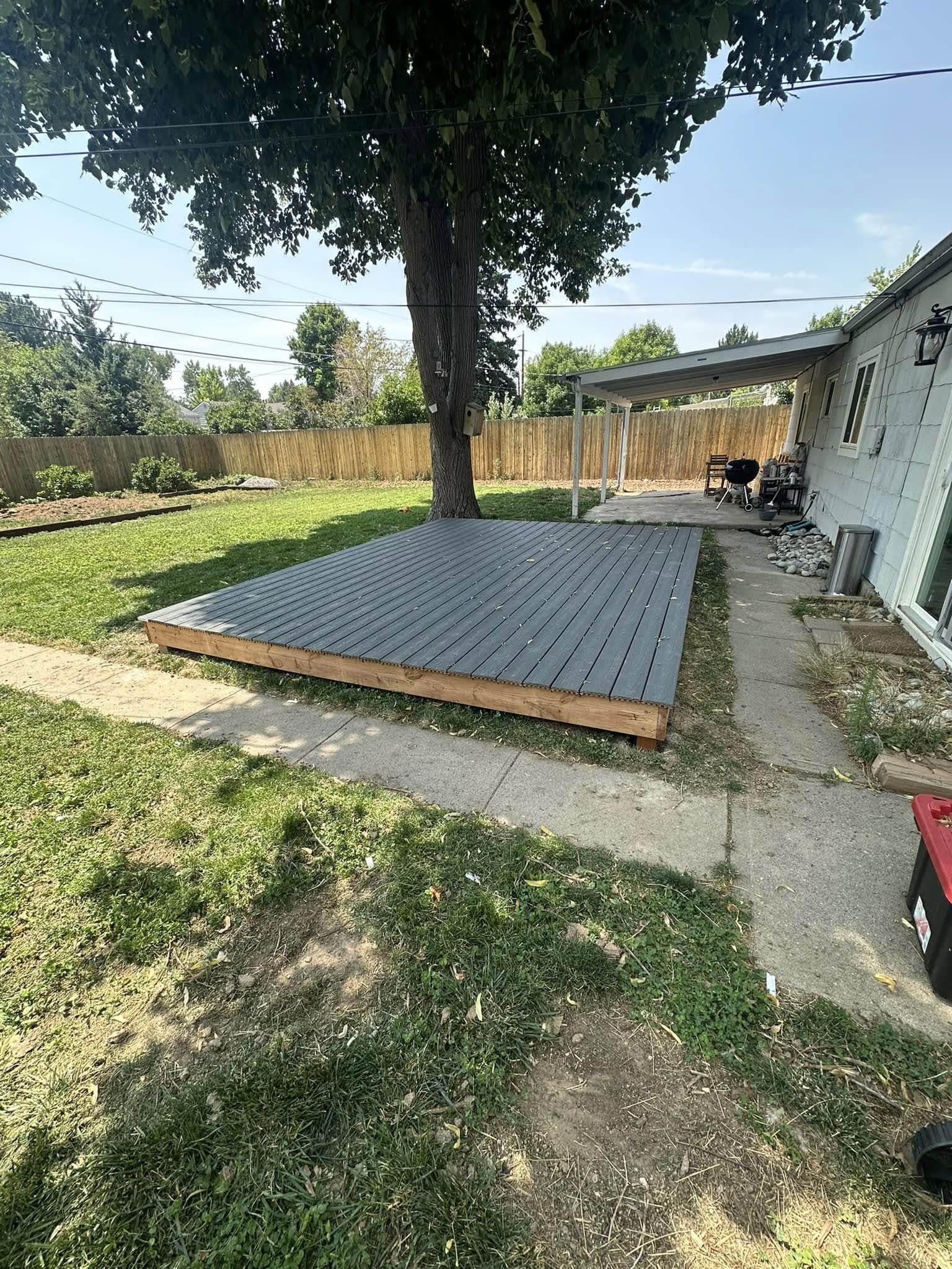 Pool deck installation